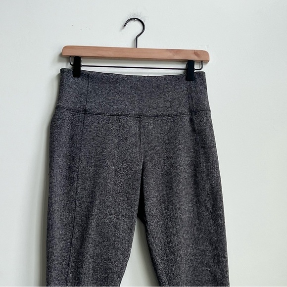 Athleta Delancey Herringbone Tight Leggings Small Abalone Zip Pockets 487663 - Picture 6 of 15